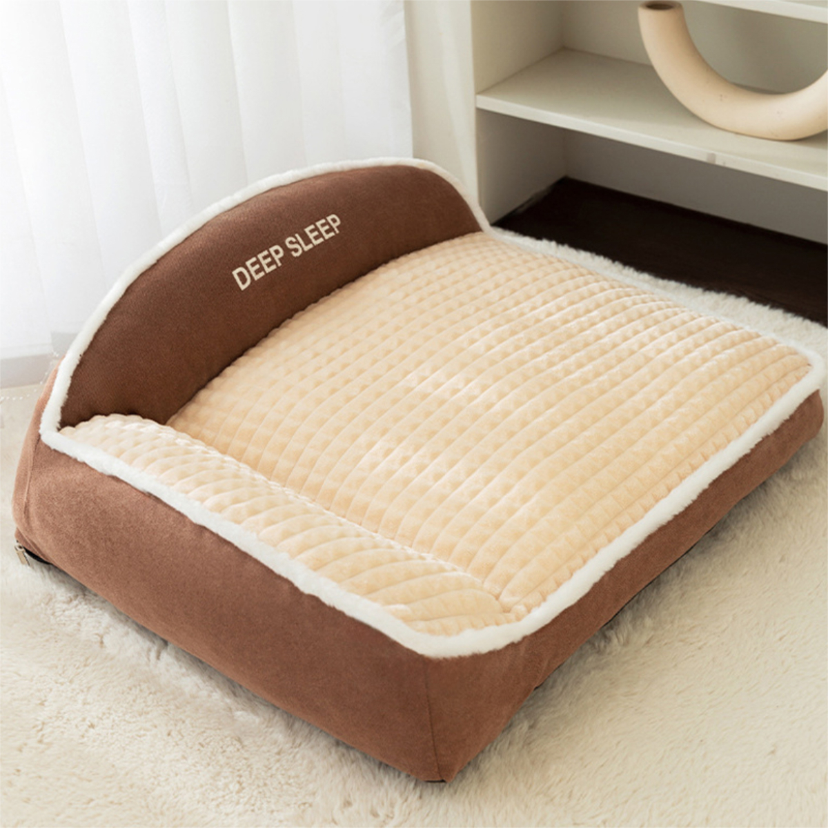 Cucha Cuna Cama Para Perro Con Borde Tipo Sofa Mascota L - Imagen 11