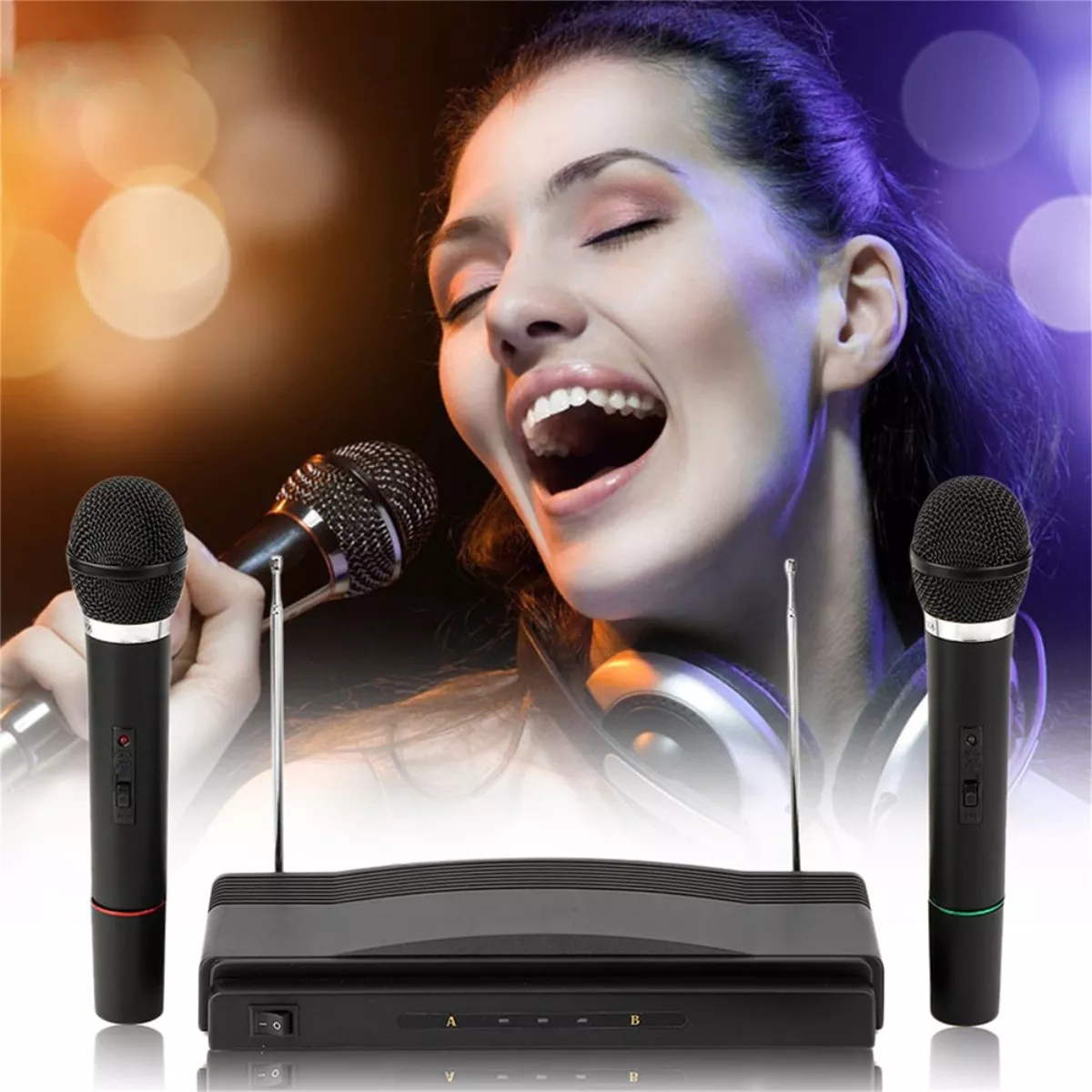 Kit De Micrófonos Inalámbricos Karaoke Profesionales - Imagen 3