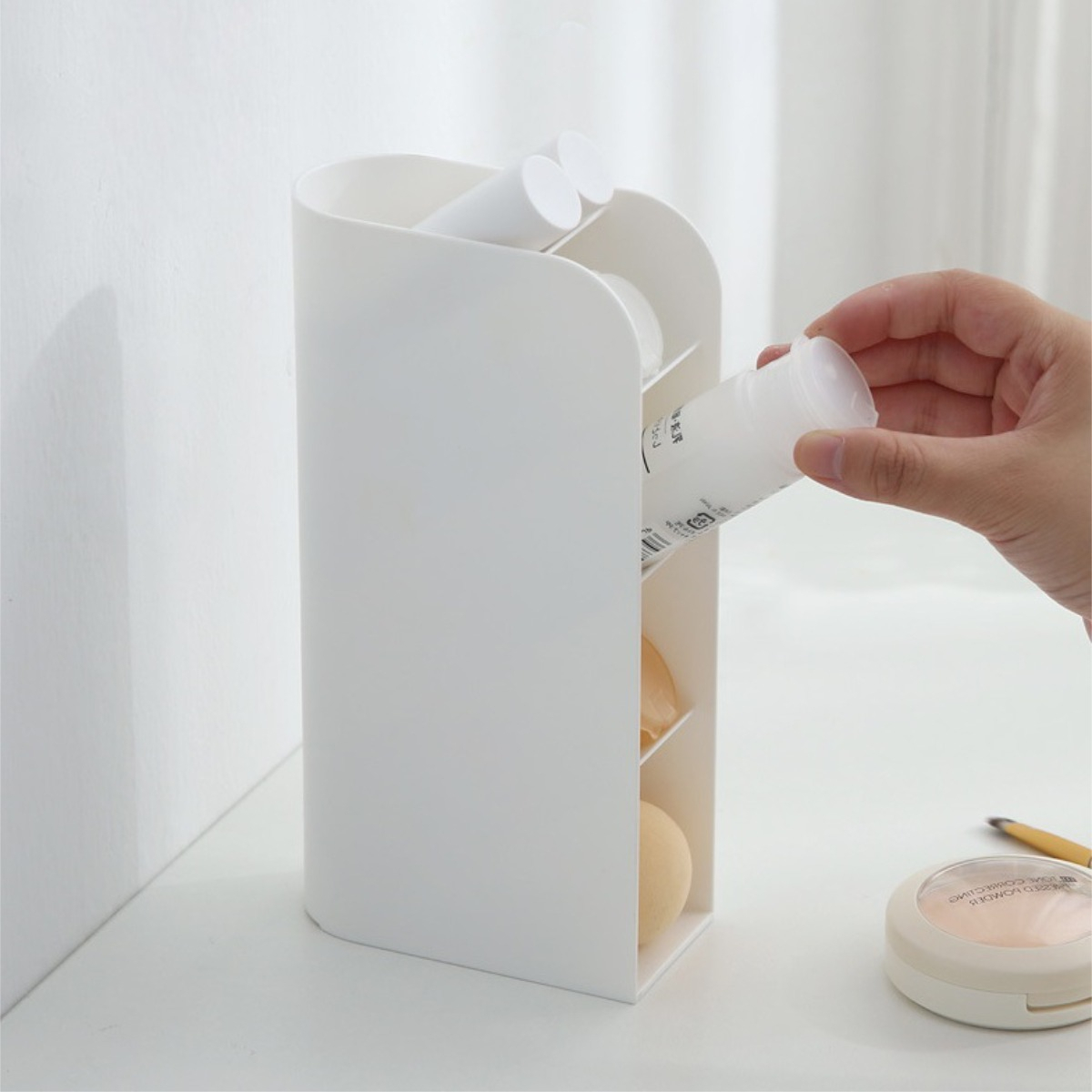 Organizador Vertical De Escritorio Maquillaje Cosméticos - Imagen 3