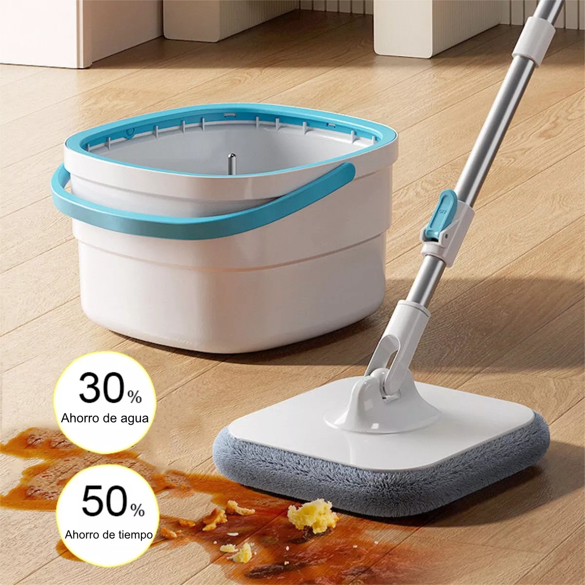 Repuesto X1 Mopa Trapeador De Lavado 360° Superabsorbente - Imagen 2