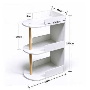 Mesa De Noche Organizador De 3 Estantes Para Dormitorio, foto 2