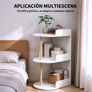 Mesa De Noche Organizador De 3 Estantes Para Dormitorio, foto 9