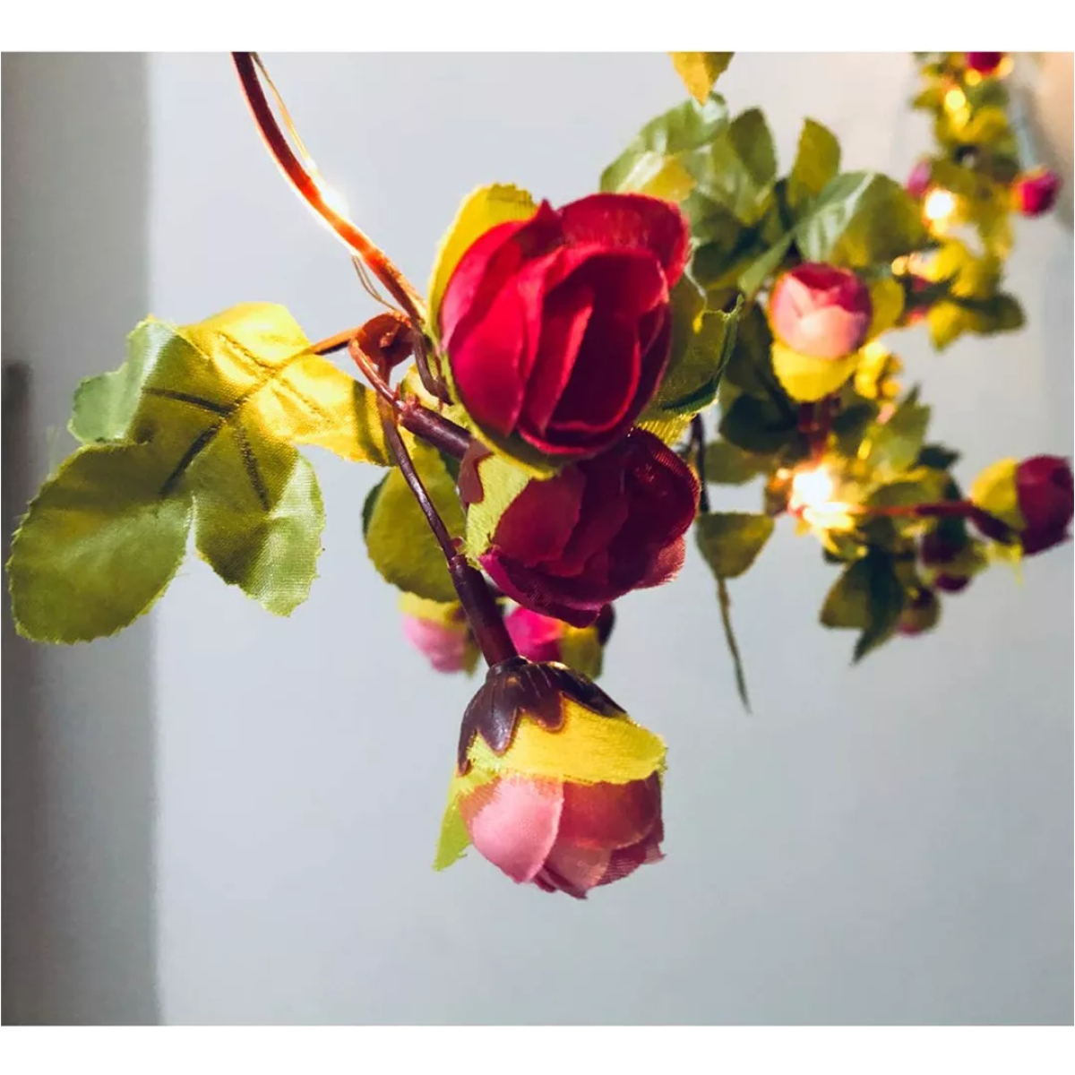 Guirnalda Guía En Forma De Rosas Con Luces Led Flores - Imagen 9