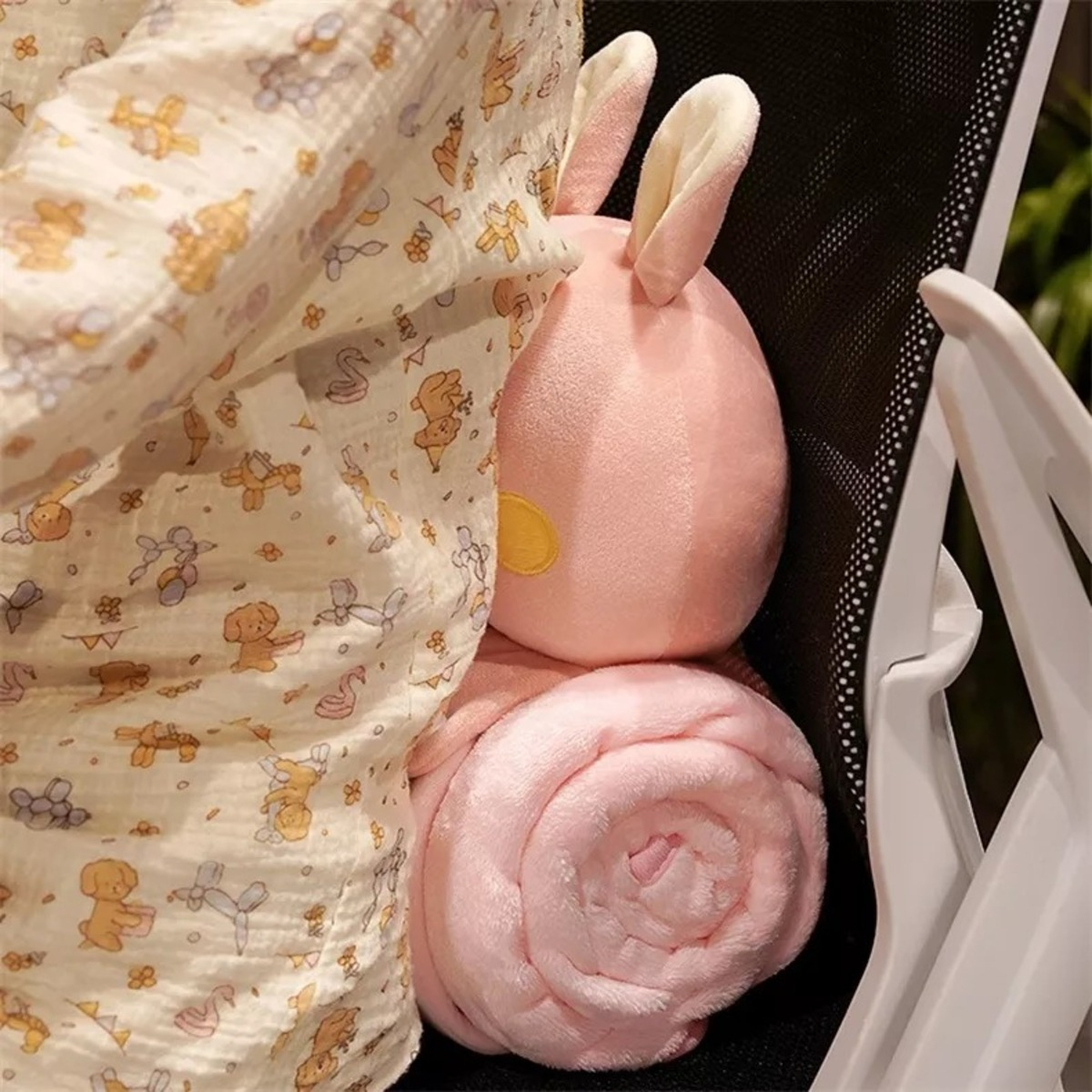 Manta Para Bebe Con Peluche De Apego Infantil Para Enrollar - Imagen 3