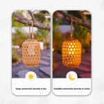 Lampara Farol Solar Colgante De Plástico Para Exteriores - Imagen 2