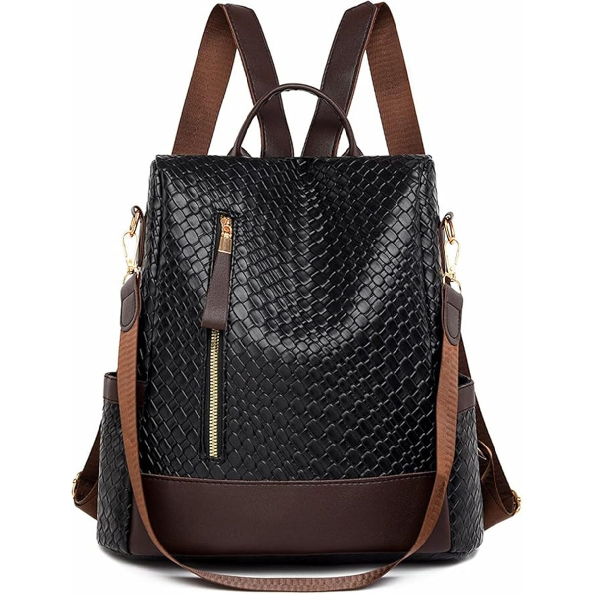 Cartera Mochila Anitrrobo Diseño De Piel Cocodrilo - Imagen 16