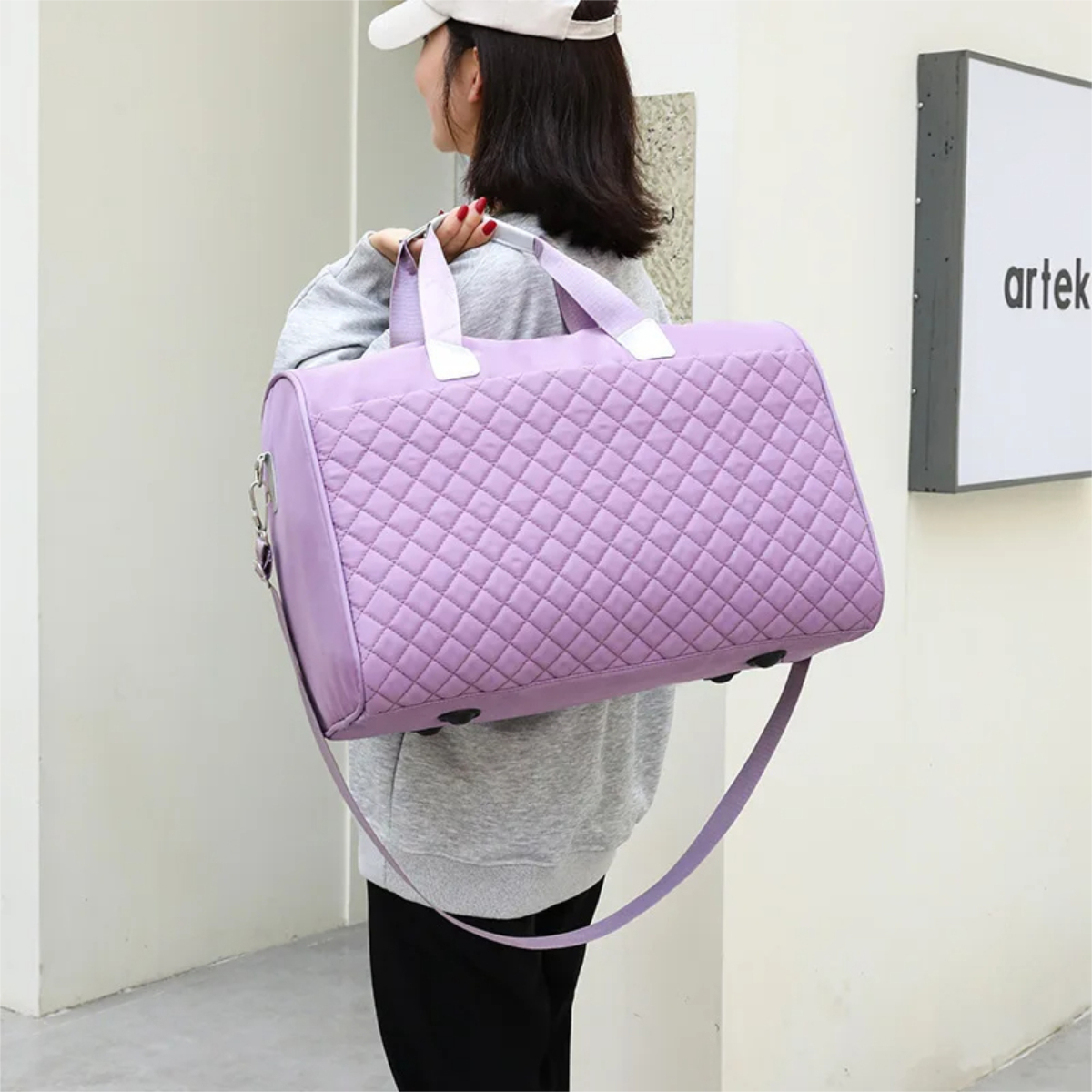 Bolso Diseño Capitoneado Para Mujer Ideal Deportivo - Imagen 24