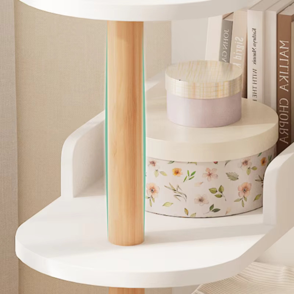 Mesa De Noche Organizador De 3 Estantes Para Dormitorio - Imagen 5