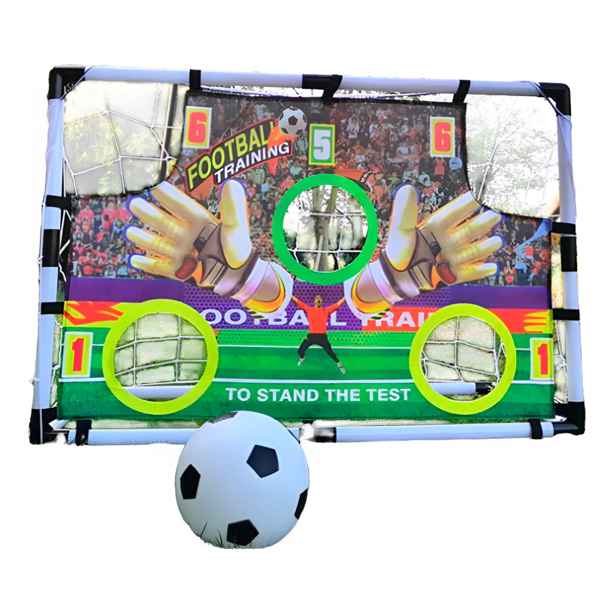Mini Arco De Fútbol Práctica Puntería 2 En 1 + Pelota - Imagen 1