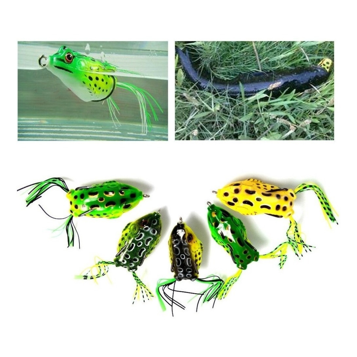 Señuelo Rana De Goma, Antienganche 6cm Explorer Iluminaras - Imagen 6