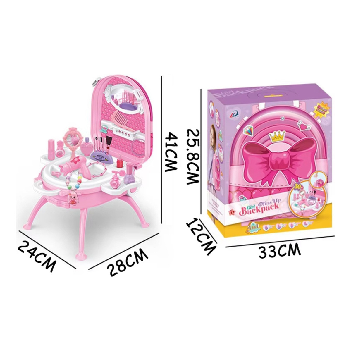 Valija Set Tocador Infantil De Belleza Con Ruedas - Imagen 10