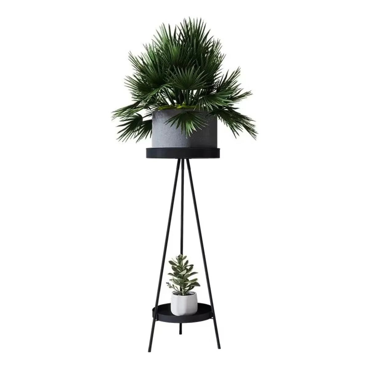 Porta Macetas Soporte Decorativo De Hierro A Pie Alto Grande - Imagen 6