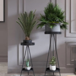 Porta Macetas Soporte Decorativo De Hierro A Pie Alto Grande - Imagen 8