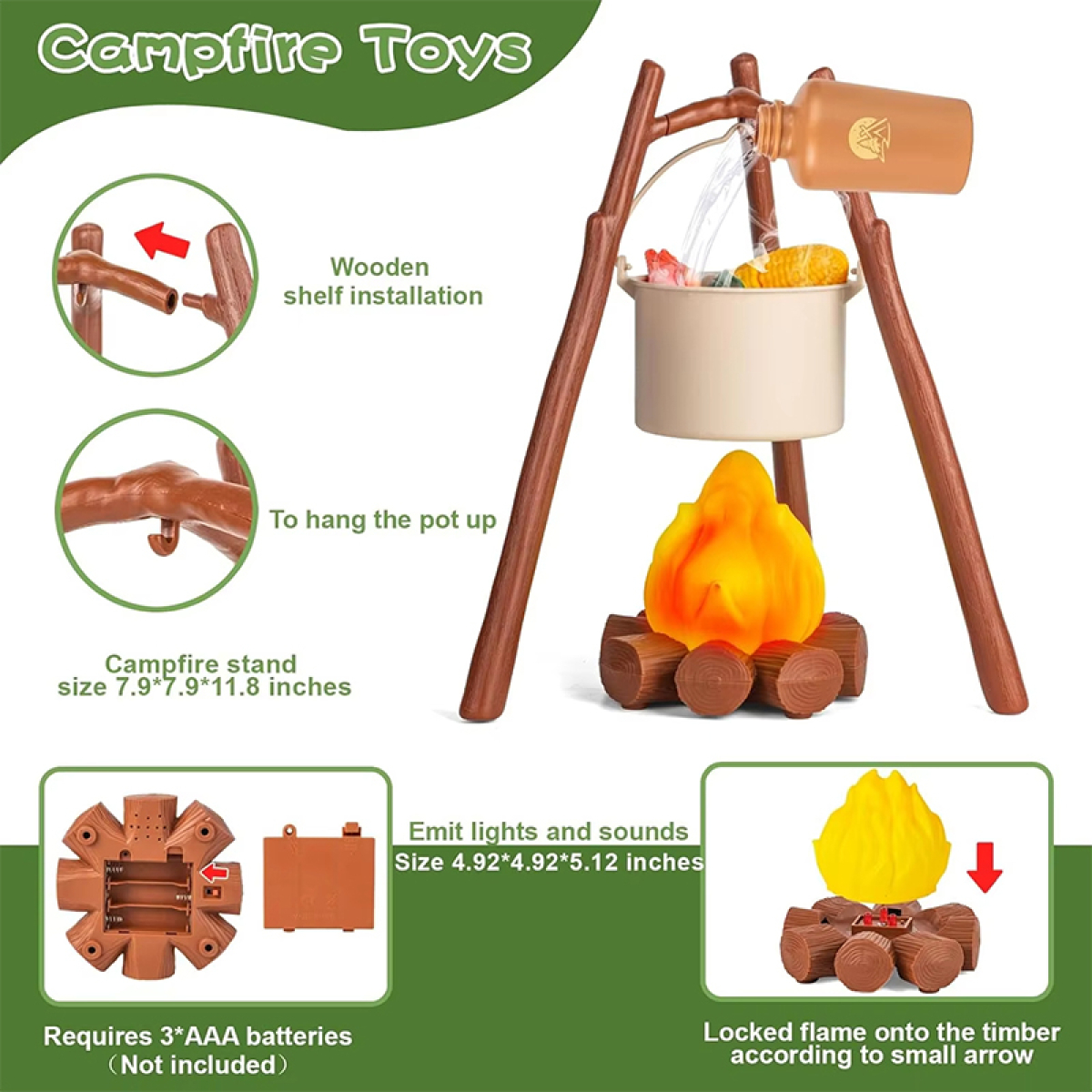 Juguete Set De Campamento Camping Para Niños - Imagen 4