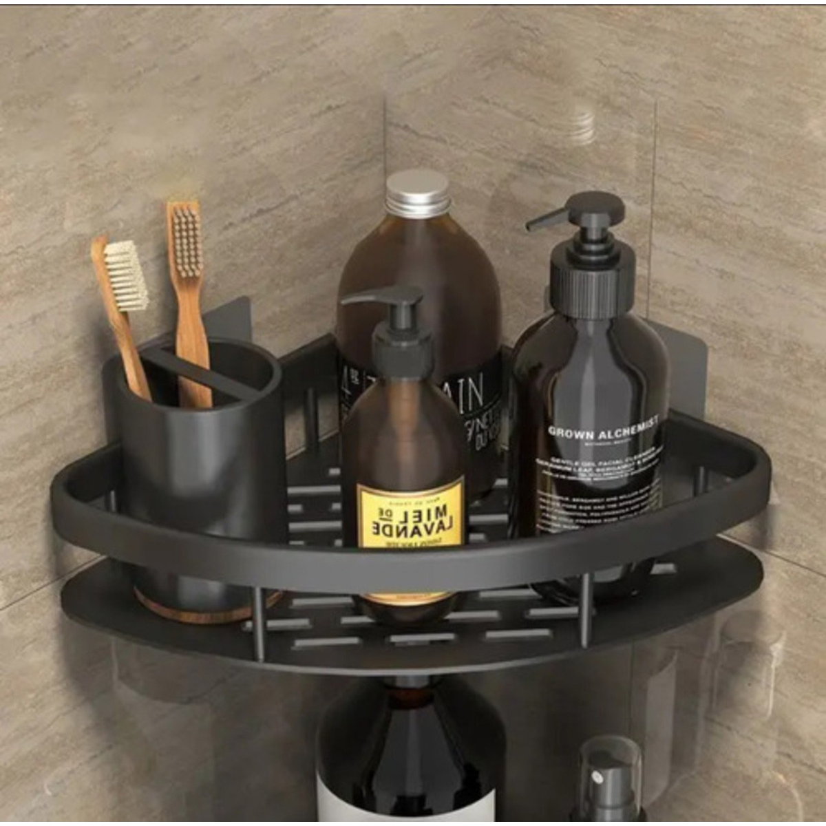 Soporte Estante Para Ducha Esquinero Baño Repisa Para Pared - Imagen 2