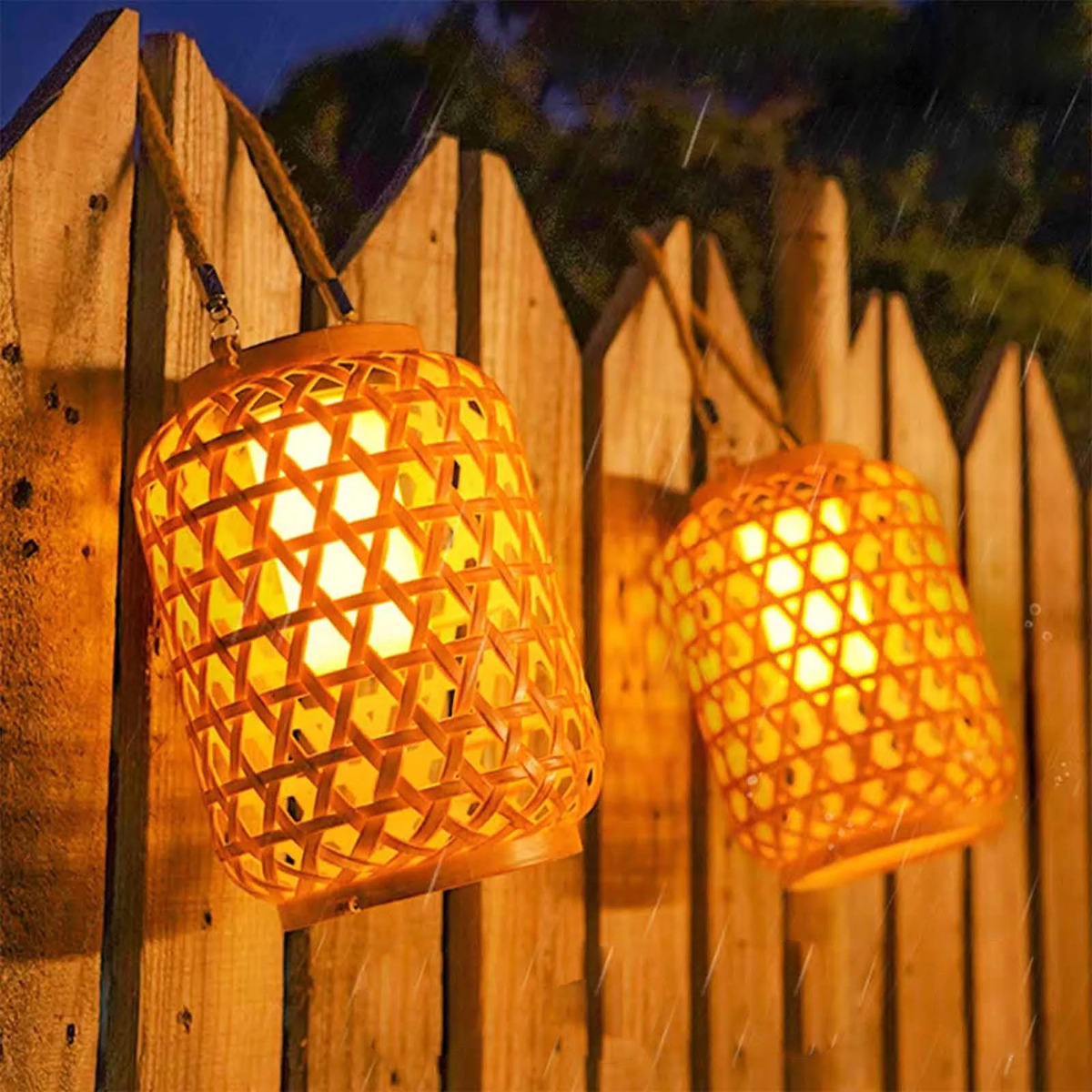Lampara Farol Solar Colgante De Plástico Para Exteriores - Imagen 5