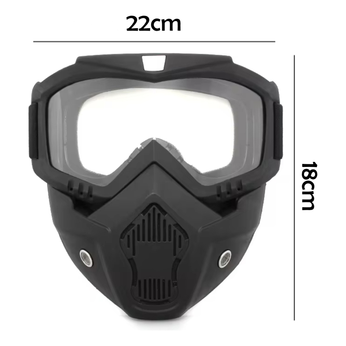 Mascara Para Casco Abierto Antiparra Protección Moto - Imagen 5