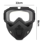 Mascara Para Casco Abierto Antiparra Protección Moto - Imagen 5