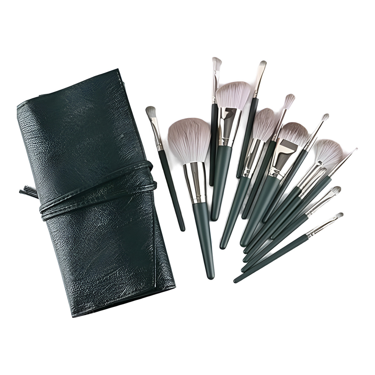 Pack De Brochas De Maquillaje Con Estuche Suaves - Imagen 1