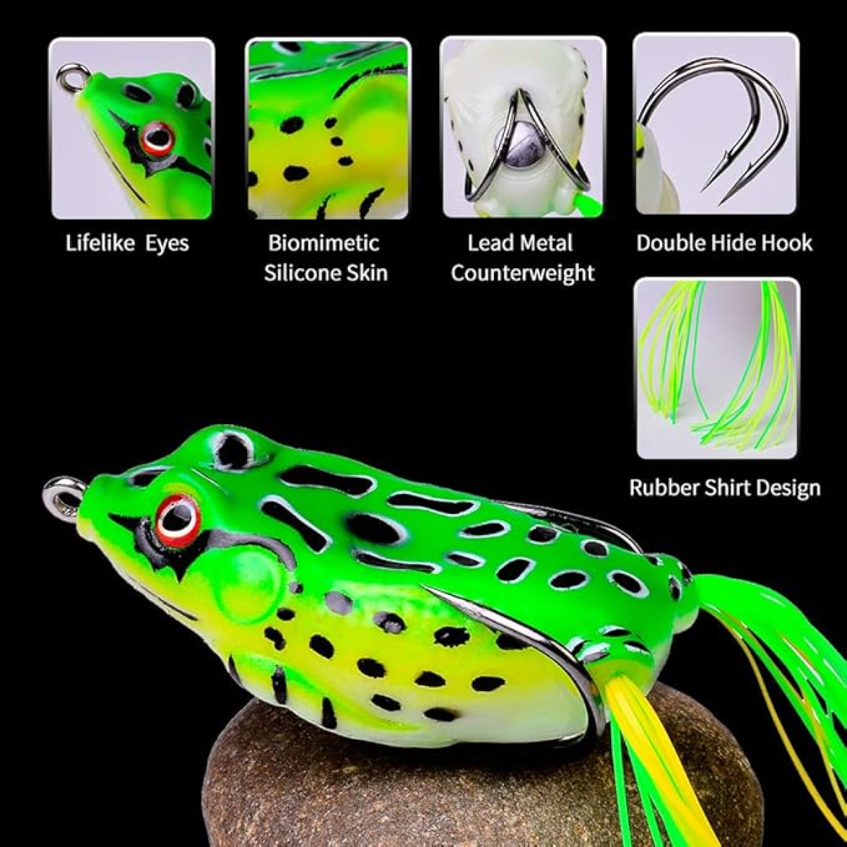 Señuelo Rana De Goma, Antienganche 6cm Explorer Iluminaras - Imagen 10