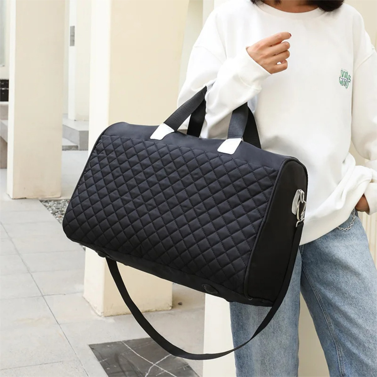 Bolso Diseño Capitoneado Para Mujer Ideal Deportivo - Imagen 18