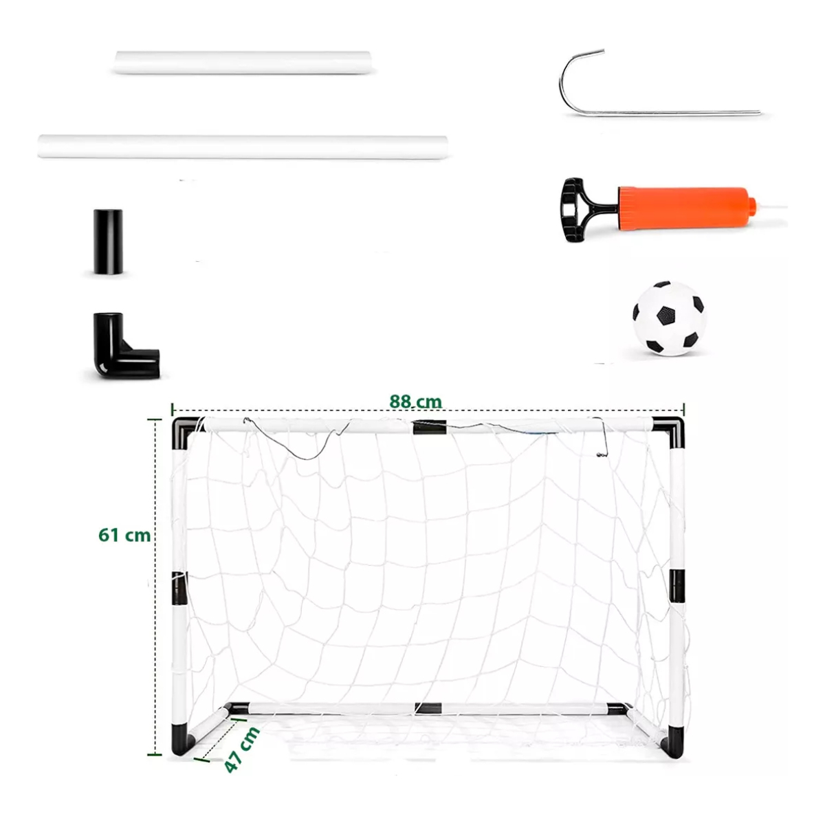 Mini Arco De Fútbol Práctica Puntería 2 En 1 + Pelota - Imagen 3