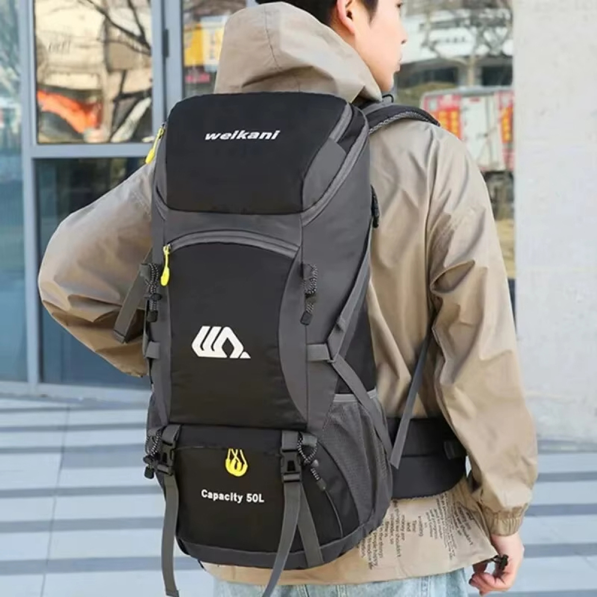 Mochila Para Camping Senderismo O Trekking 50l Resistente - Imagen 14