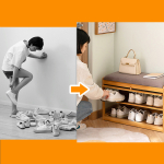 Banco De Almacenamiento De Zapatos Zapatera Con Puertas - Imagen 3
