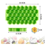 Hielera Cubetera 37 Hielos Gourmet Molde Silicona Con Tapa - Imagen 10