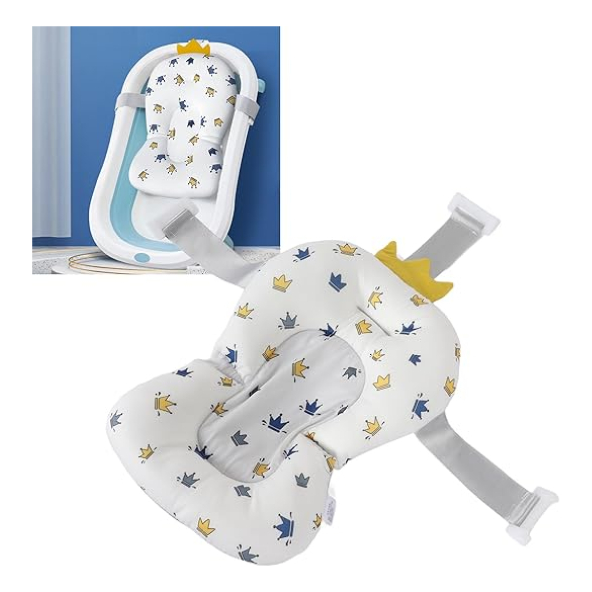 Colchon Para Bañito Plegable Soporte Para Bebe Baño - Imagen 5