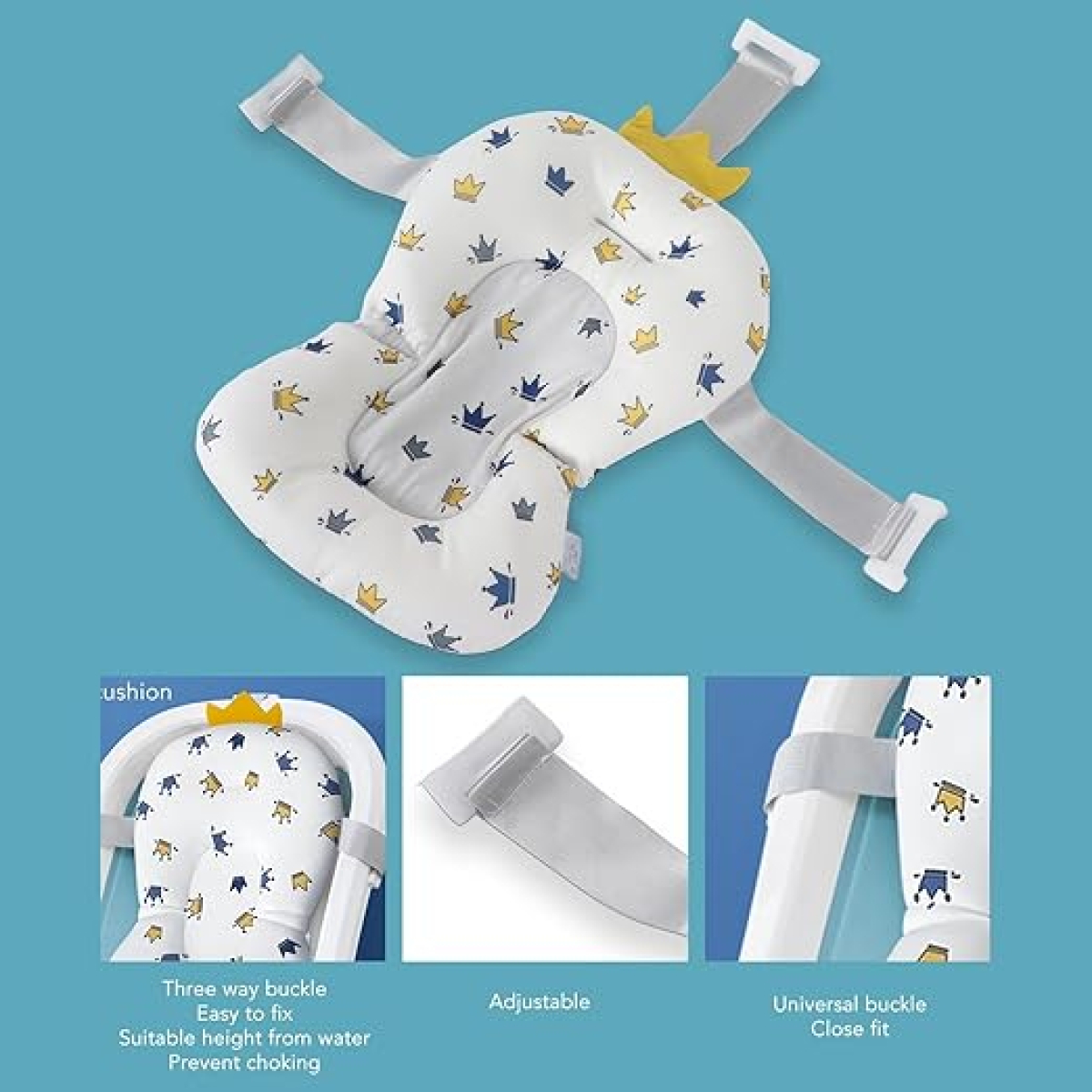 Colchon Para Bañito Plegable Soporte Para Bebe Baño - Imagen 3