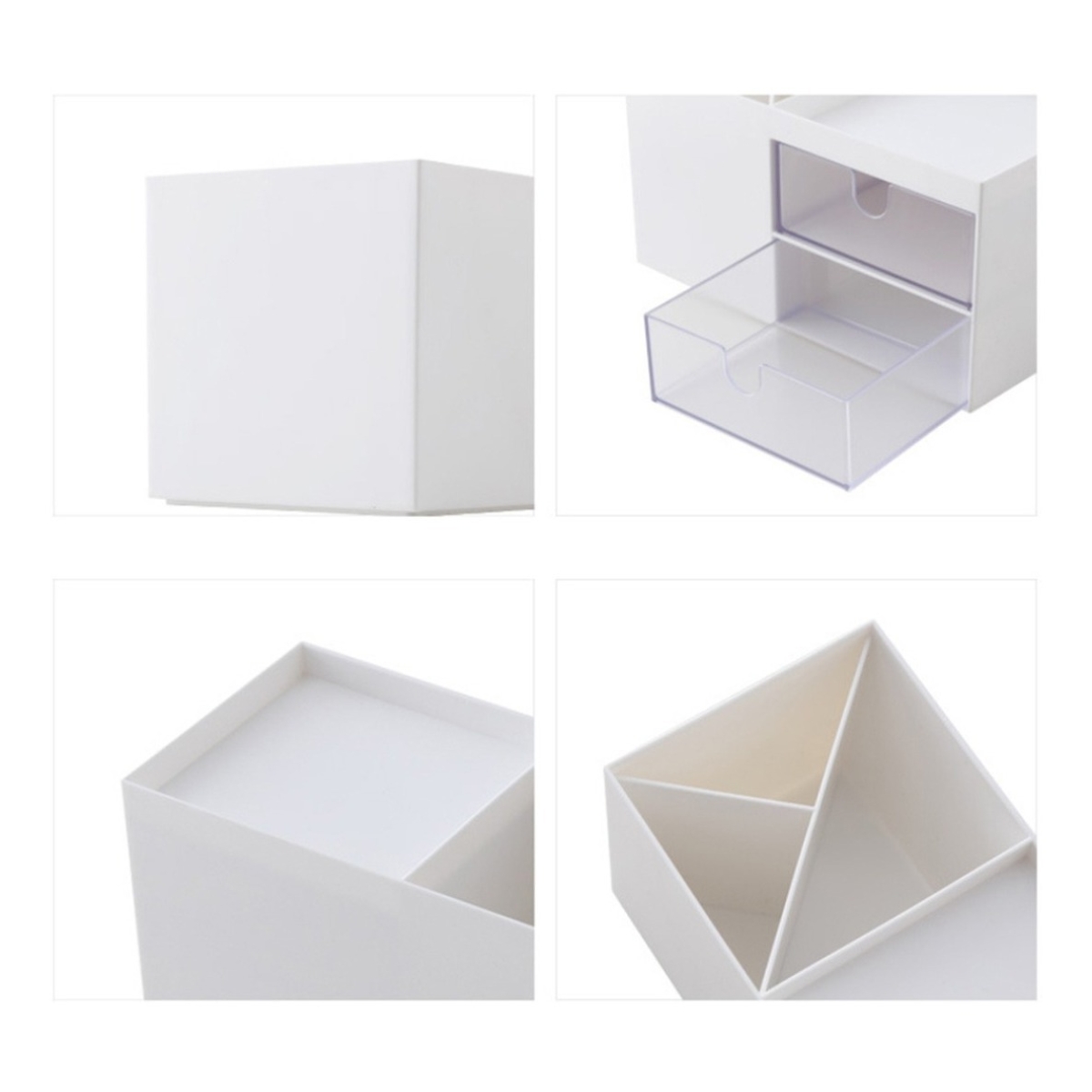 Caja Organizadora Maquillaje Cosméticos Con Doble Cajón - Imagen 3