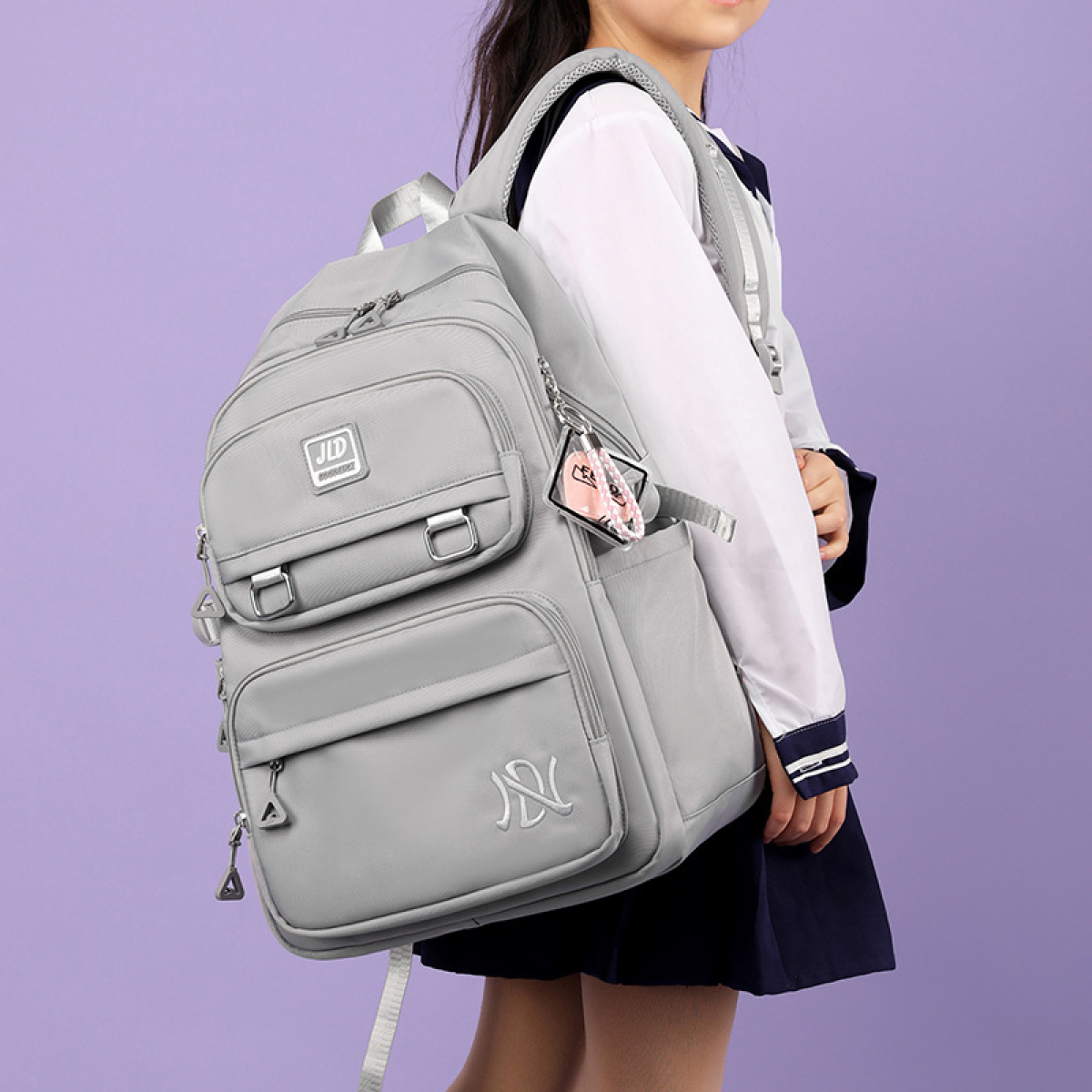 Mochila Gran Capacidad Impermeable Escolar Urbana Resistente - Imagen 8