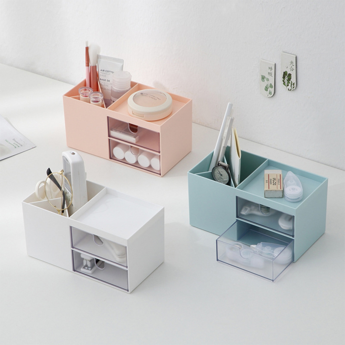 Caja Organizadora Maquillaje Cosméticos Con Doble Cajón - Imagen 17