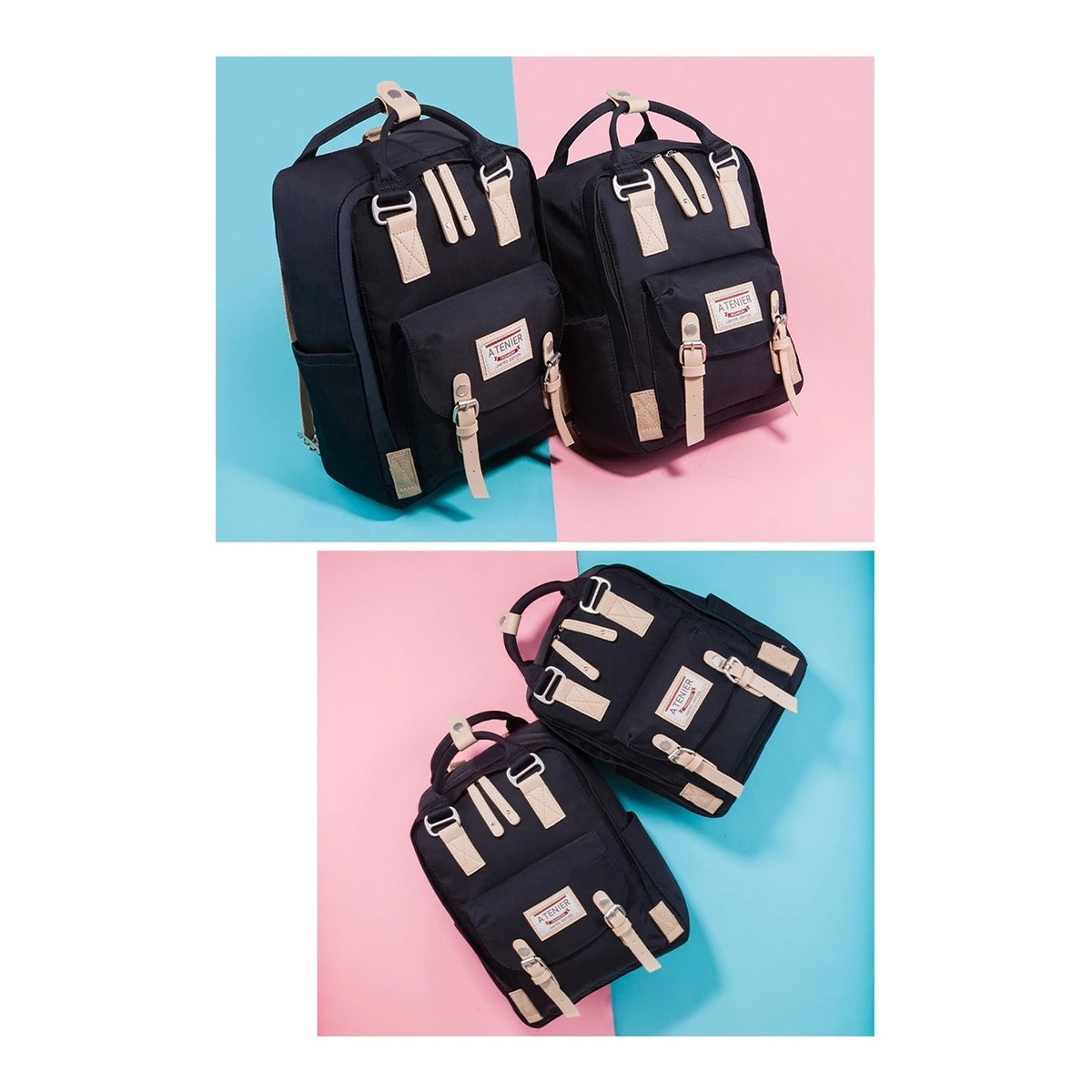 Mochila Doughnut Urbana Moda Bolsillo Laptop Calidad Grande - Imagen 47