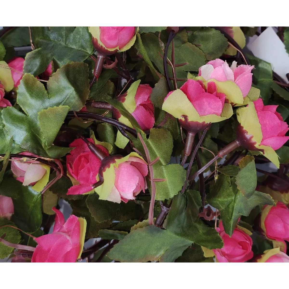 Guirnalda Guía En Forma De Rosas Con Luces Led Flores - Imagen 1