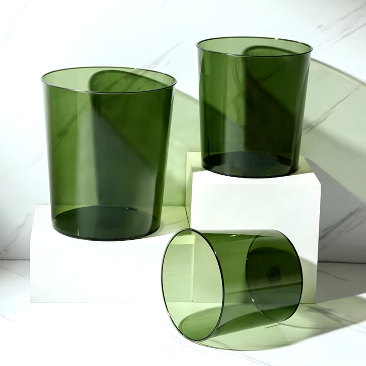 Papelera Basurero Transparente Estilo Retro Ideal Deco 8,5l - Imagen 7