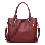 Cartera Bolso De Mano Gran Capacidad + Pouch