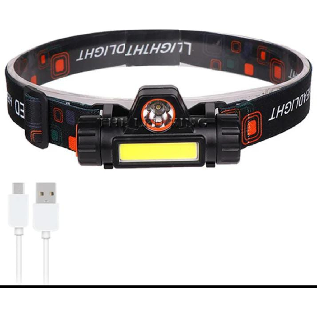 Linterna Minero Led Vincha Cabeza Recargable Casco Potente - Imagen 2
