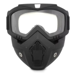 Mascara Para Casco Abierto Antiparra Protección Moto