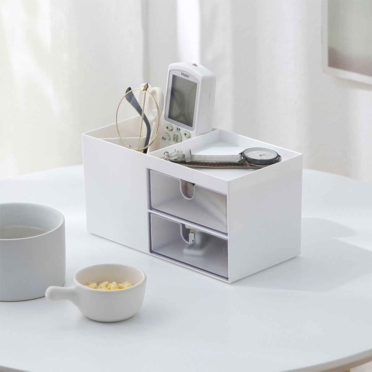 Caja Organizadora Maquillaje Cosméticos Con Doble Cajón - Imagen 7