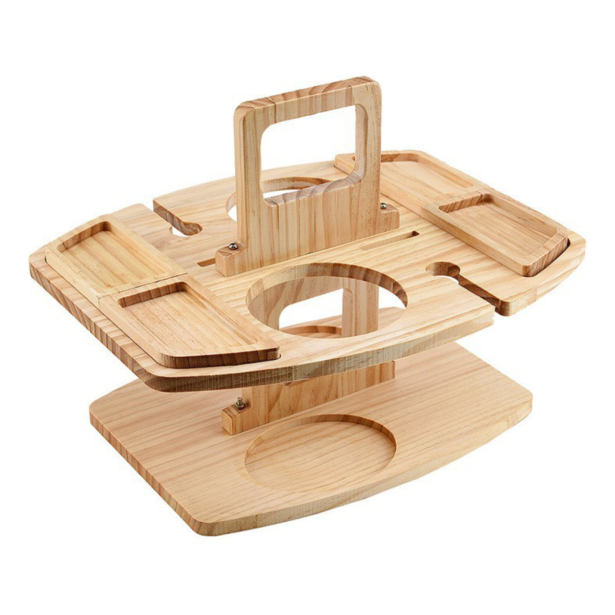 Mesa Para Copetin Picadas Con Portabotellas De Dos Pisos - Imagen 1