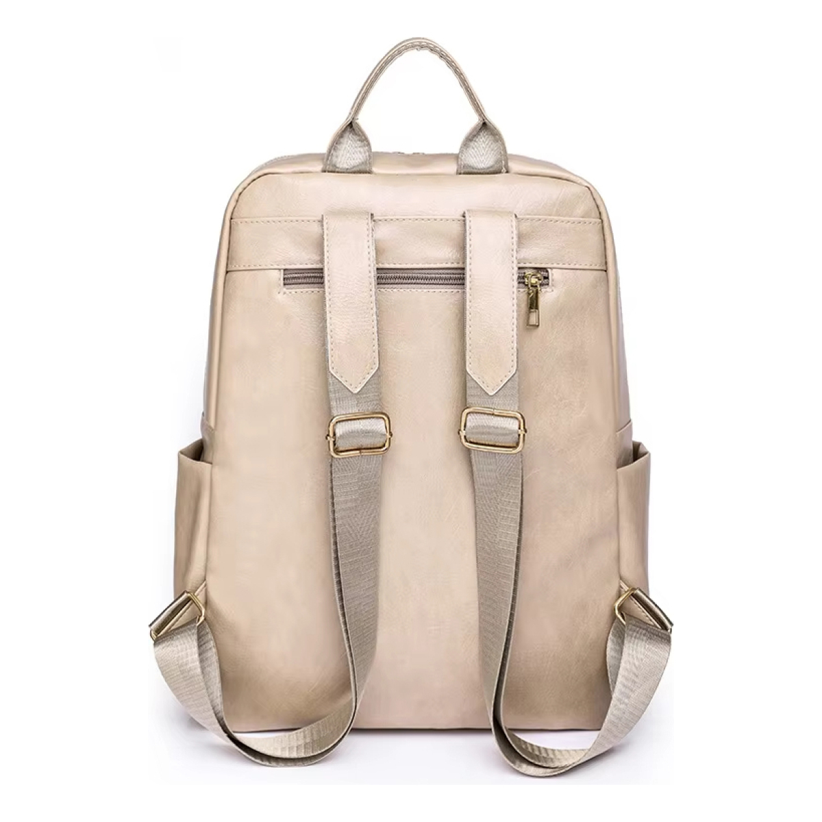 Mochila Cuero Sintetico Para Mujer Dama Cartera Impermeable - Imagen 3