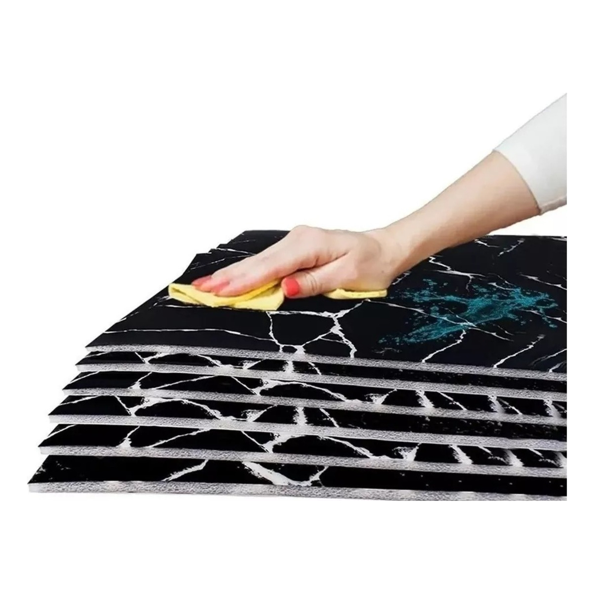 Panel Autoadhesivo Impermeable Decoración Marmol 30x60 - Imagen 8