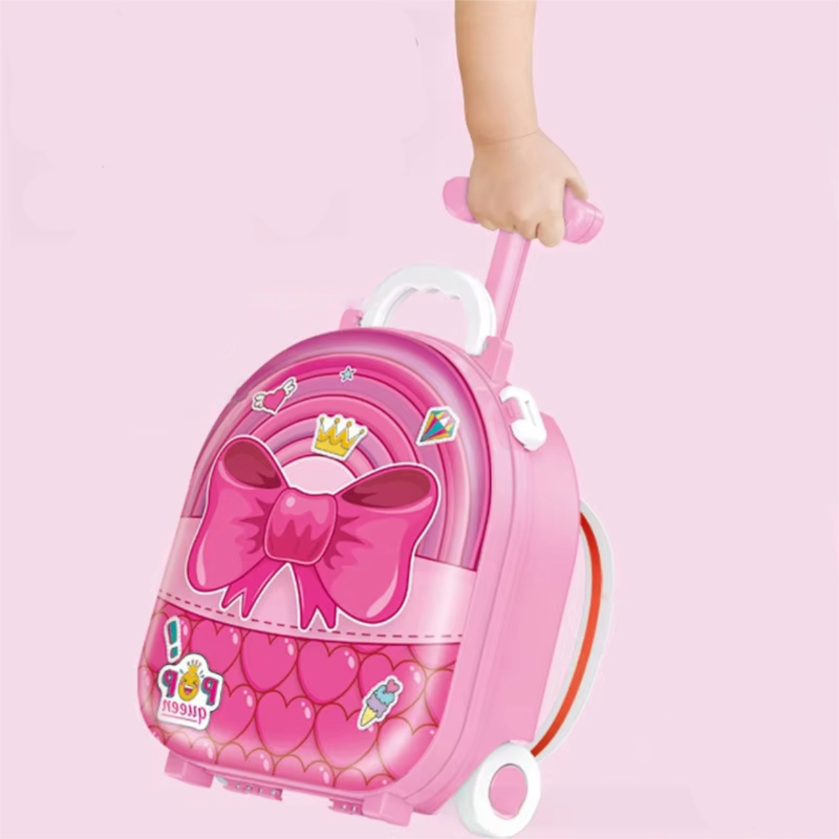 Valija Set Tocador Infantil De Belleza Con Ruedas - Imagen 3