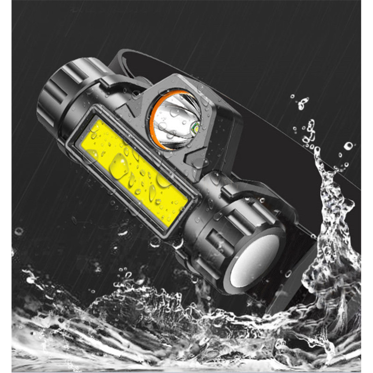 Linterna Minero Led Vincha Cabeza Recargable Casco Potente - Imagen 4