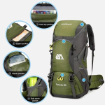 Mochila Para Camping Senderismo O Trekking 50l Resistente - Imagen 17