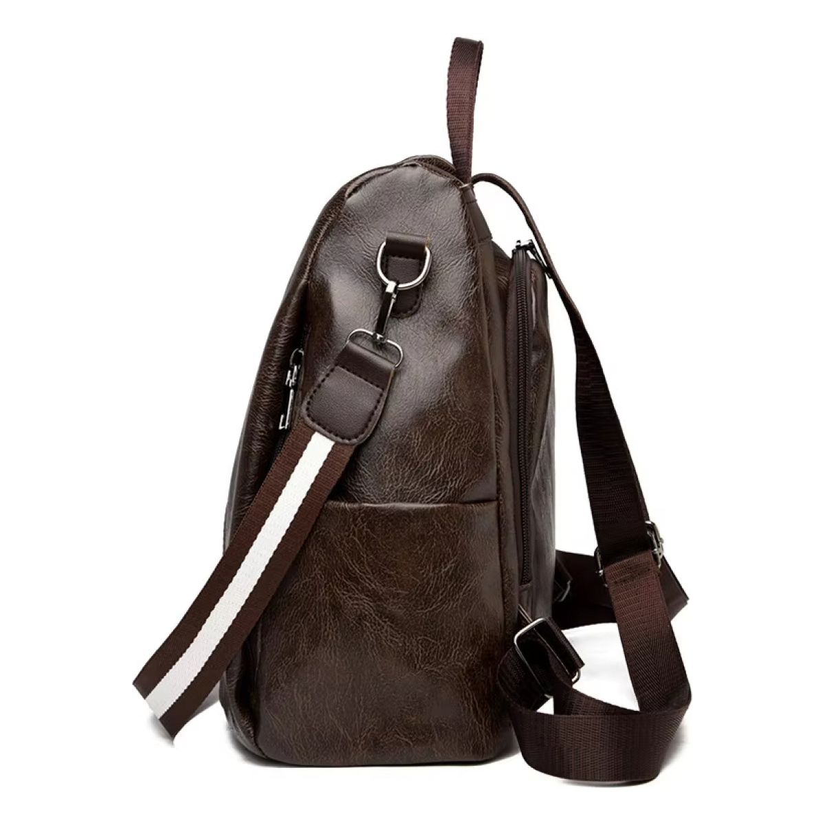 Mochila Cartera Antirrobo Mujer Sin Acceso Delantero Cuero - Imagen 2