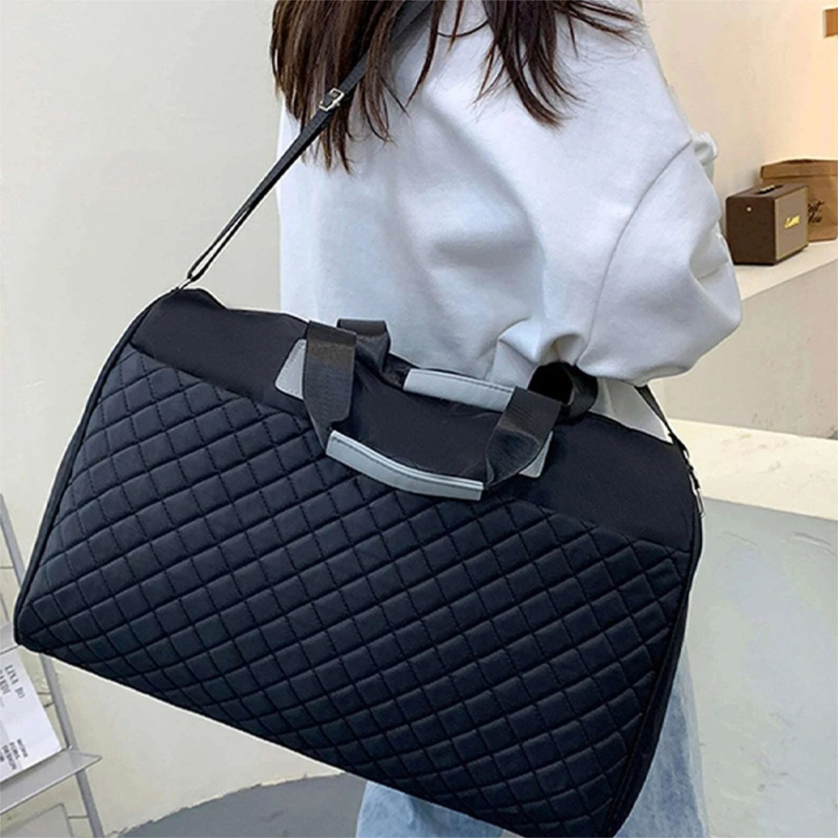 Bolso Diseño Capitoneado Para Mujer Ideal Deportivo - Imagen 14