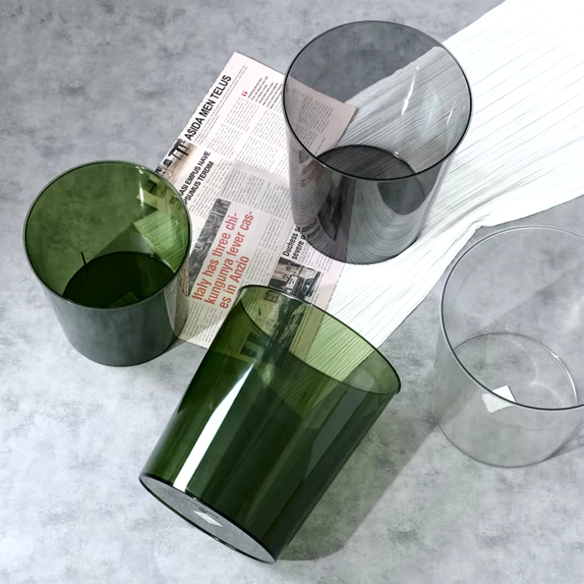 Papelera Basurero Transparente Estilo Retro Ideal Deco 8,5l - Imagen 5